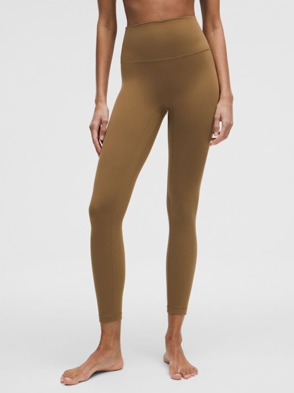 Lululemon Align High-Rise Pant 25" inseam 12 all spice tan brown yoga soft gym